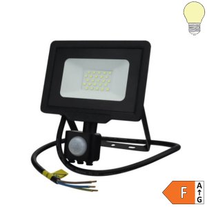 Outdoor SMD LED Fluter 20W schwarz mit PIR Sensor V2 warmweiß