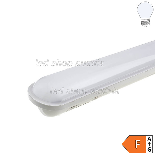 LED Wannenleuchte 40W 120cm IP65 Slim mit Notlichteinsatz kaltweiß