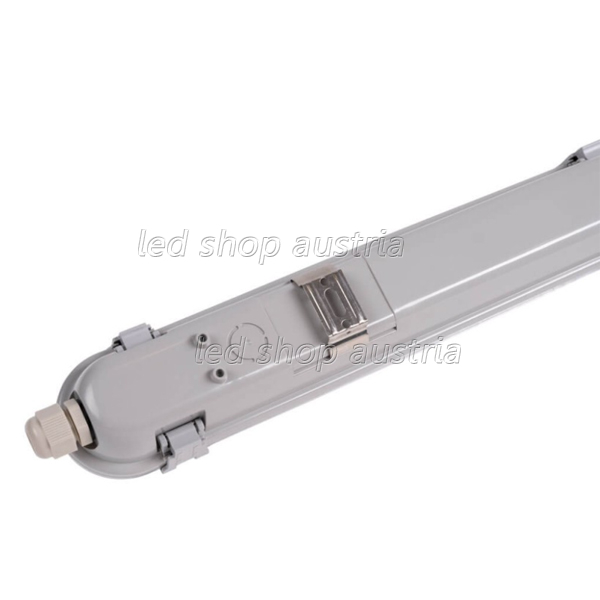 SET: LED Feuchtraum Wannenleuchte 1-fach inkl. LED Röhre 60cm neutralweiß