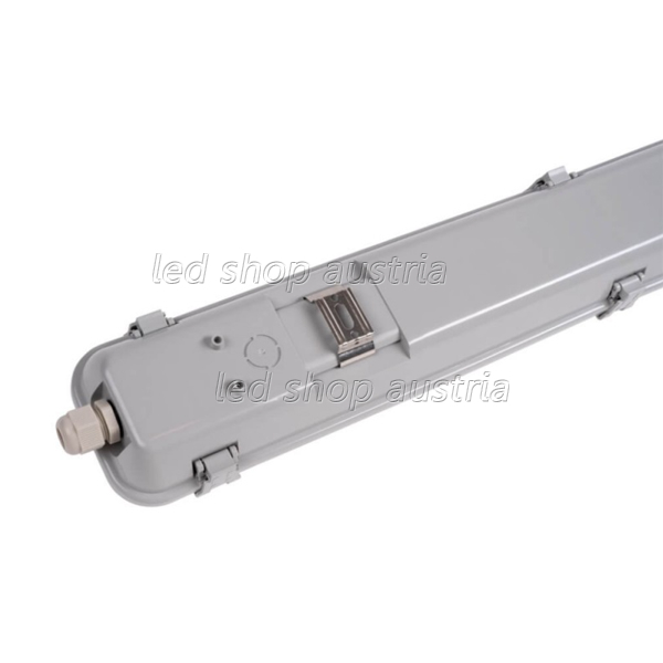 SET: LED Feuchtraum Wannenleuchte 2-fach inkl. 2x LED Röhre 60cm kaltweiß