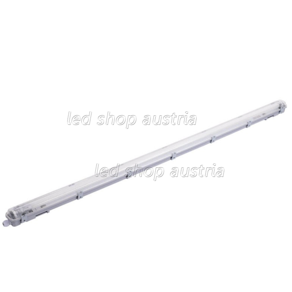 SET: LED Feuchtraum Wannenleuchte 1-fach inkl. LED Röhre 150cm kaltweiß
