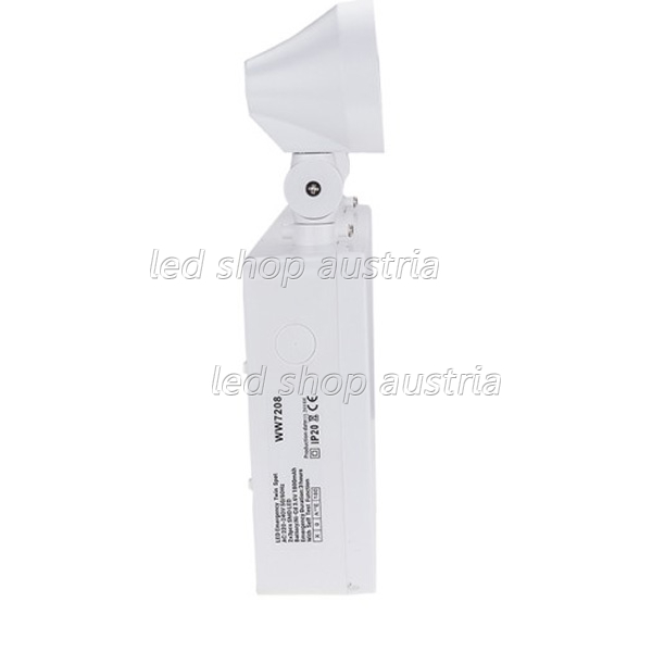 LED Notleuchte 2-flammig 3.6V 1800mAh mit Selbsttest kaltweiß