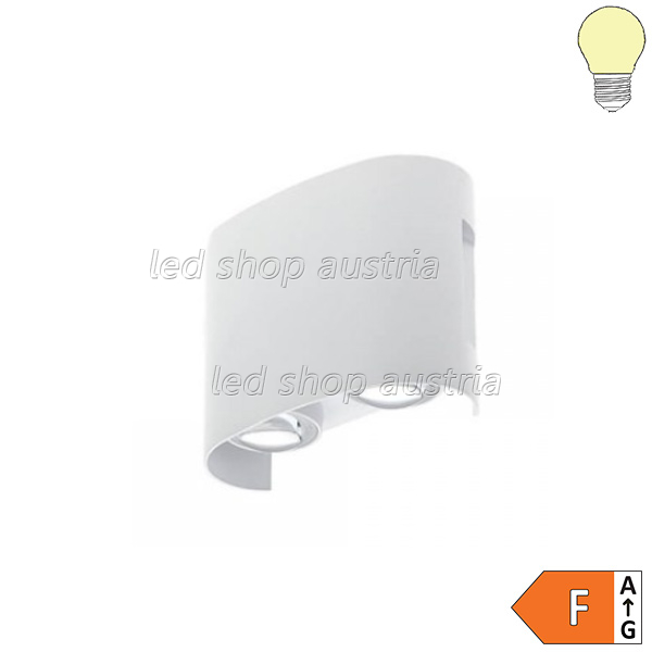 (Bild für) 4W LED Wandleuchte weiß Up-Down warmweiß