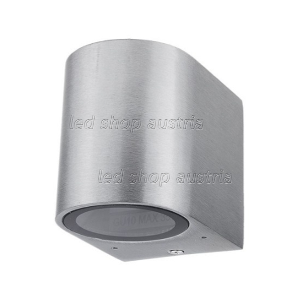 LED Außen- Wandleuchte 1x GU10 Zylinder Edelstahl