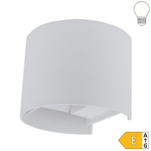 6W LED Außen- Wandleuchte halbrund Up-Down weiß neutralweiß