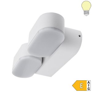 12W LED Außen- Wandleuchte 2-fach schwenkbar weiß warmweiß