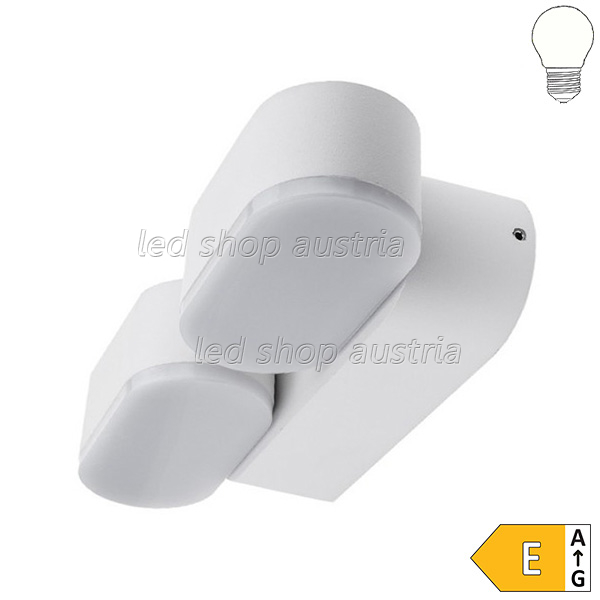 12W LED Außen- Wandleuchte 2-fach schwenkbar weiß neutralweiß