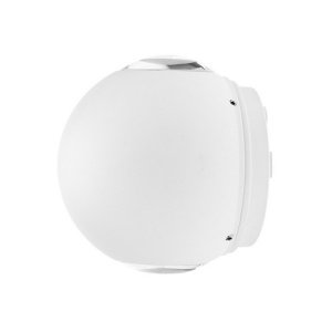 6W LED Außen- Wandleuchte Kugel 2 Leuchtrichtungen weiß neutralweiß