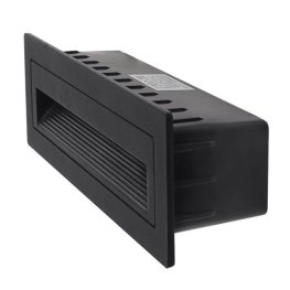 6W LED Treppenleuchte rechteckig Schwarz warmweiß IP65