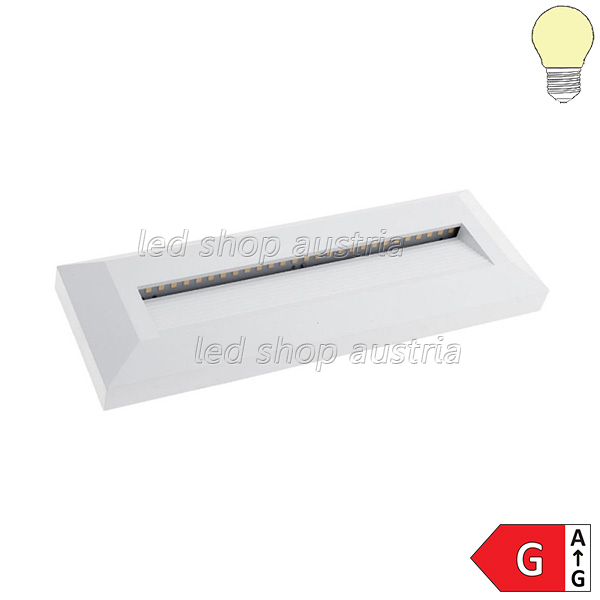 LED Aufbau- Treppenleuchte 3W rechteckig IP65 weiß warmweiß