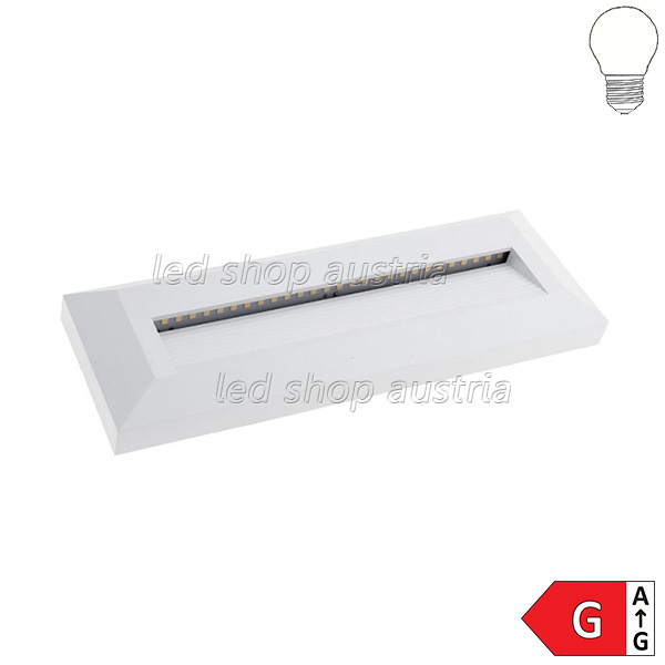 LED Aufbau- Treppenleuchte 3W rechteckig IP65 weiß neutralweiß