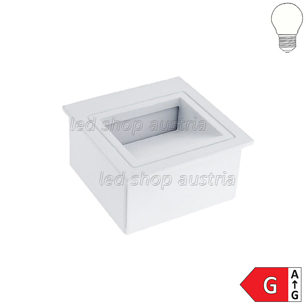 LED Einbau- Treppenleuchte 3W quadratisch 70lm neutralweiß