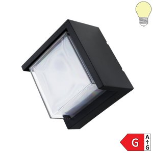 15W LED Außen- Wandleuchte Rhombus "Down" warmweiß