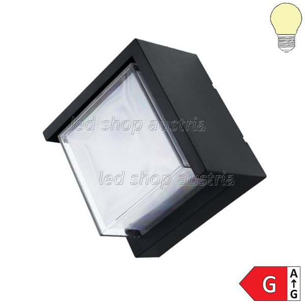 15W LED Außen- Wandleuchte Rhombus "Down" warmweiß