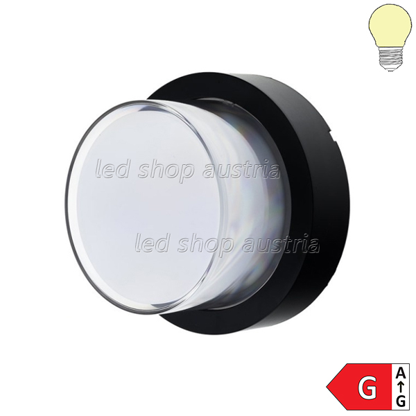 15W LED Außen- Wandleuchte Rund warmweiß