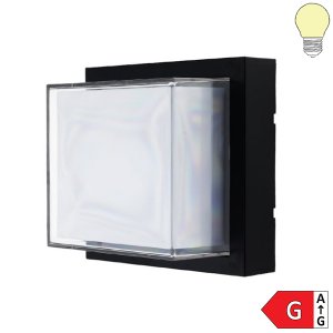 15W LED Außen- Wandleuchte Rhombus warmweiß