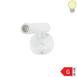2W Wandleuchte Spot 38° weiß mit Schalter warmweiß