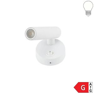 2W Wandleuchte Spot 38° weiß mit Schalter neutralweiß