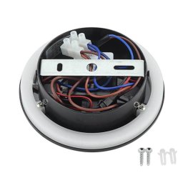 8W Wandleuchte Spot 40° schwarz mit Schalter und USB warmweiß