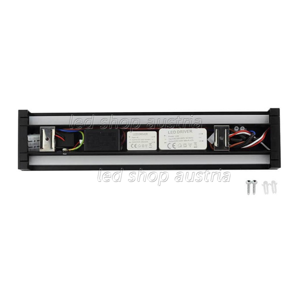 11W Wandleuchte Schwarz mit Schalter und USB warmweiß