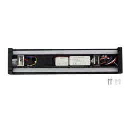 11W Wandleuchte Schwarz mit Schalter und USB neutralweiß