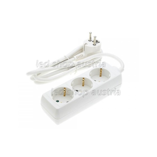 Steckdosenleiste 3-fach 1,5m Kabel 16A