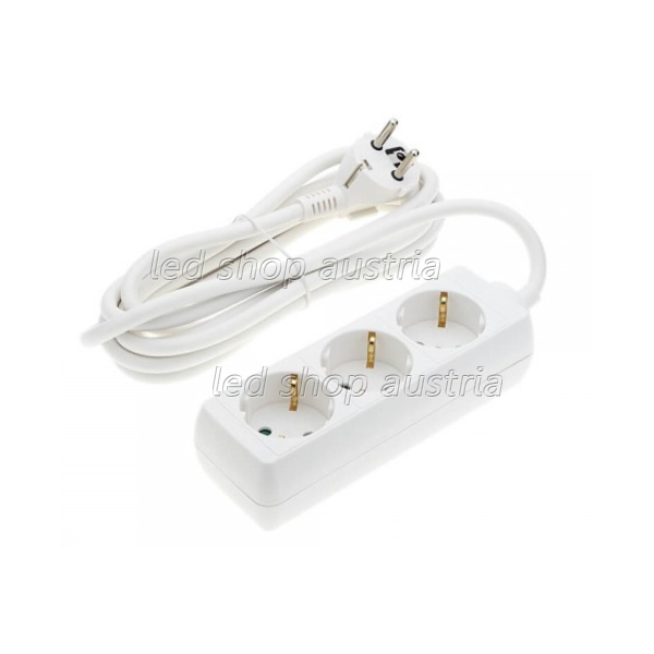 Steckdosenleiste 3-fach 3m Kabel 16A