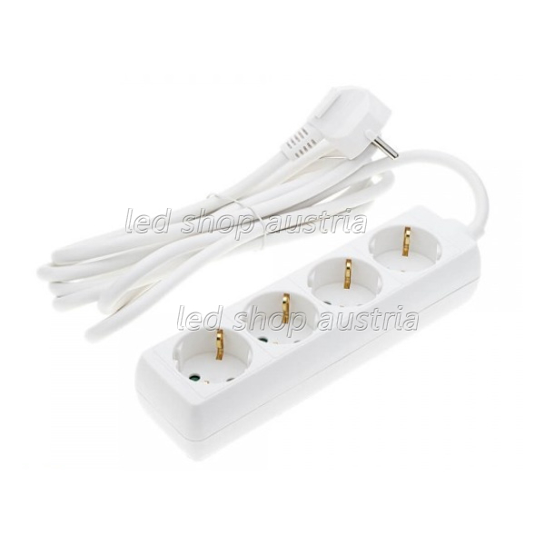 Steckdosenleiste 4-fach 3m Kabel 16A