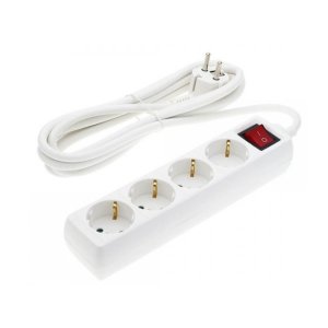 Steckdosenleiste 4-fach 3m Kabel 16A mit Schalter