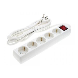 Steckdosenleiste 5-fach 3m Kabel 16A mit Schalter