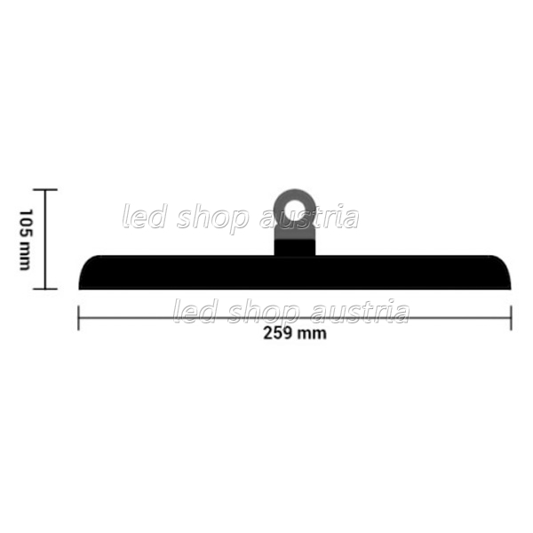 100W LED Highbay Hallenleuchte UFO 90° kaltweiß