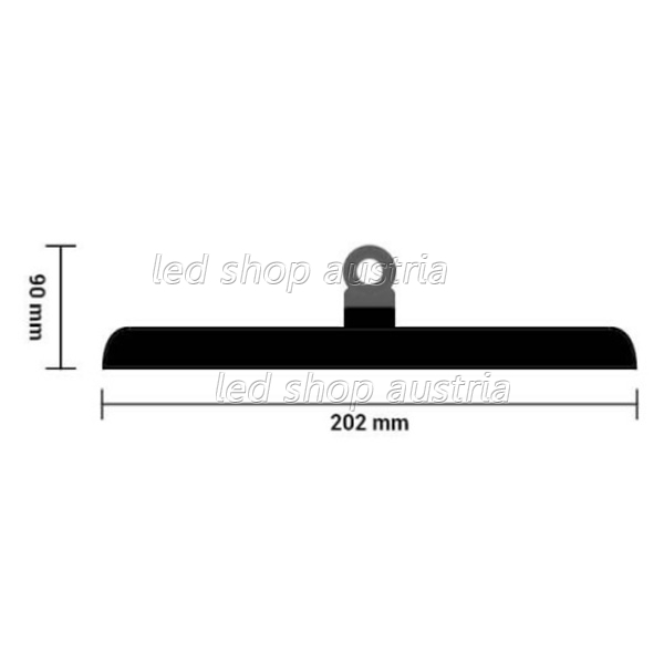 50W LED Highbay Hallenleuchte UFO 120° kaltweiß