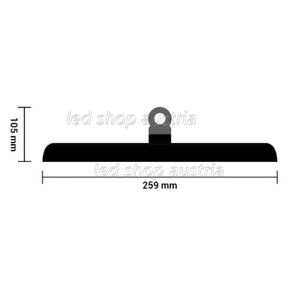 LED Highbay Hallenleuchte UFO 100W 120° kaltweiß