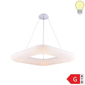 LED Home/Office Hängeleuchte quadratisch 38W warmweiß