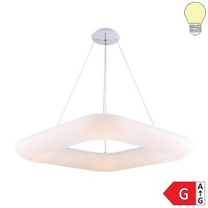 50W LED Home/Office Hängeleuchte quadratisch warmweiß