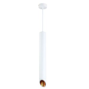 LED Pendelleuchte Slanted GU10 50cm weiß mit goldenem Reflektor