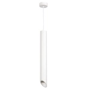 LED Pendelleuchte Slanted GU10 50cm weiß mit weißem Reflektor