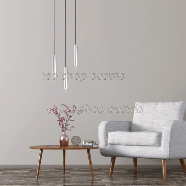 LED Pendelleuchte GU10 30cm Chrom