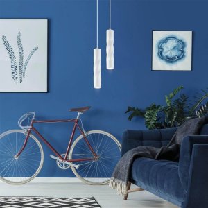 LED Pendelleuchte Twisted GU10 30cm weiß