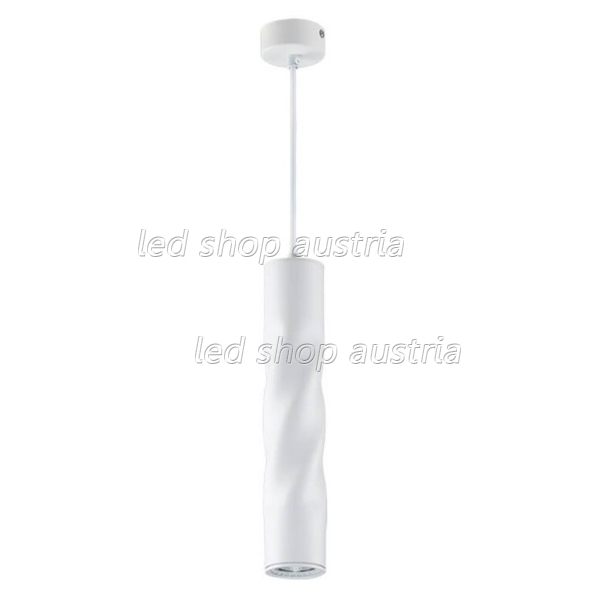LED Pendelleuchte Twisted GU10 30cm weiß