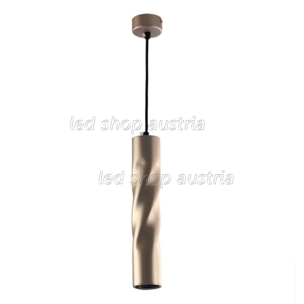 LED Pendelleuchte Twisted GU10 30cm Bronze