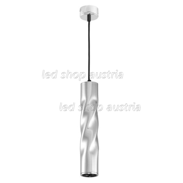 LED Pendelleuchte Twisted GU10 30cm Chrom