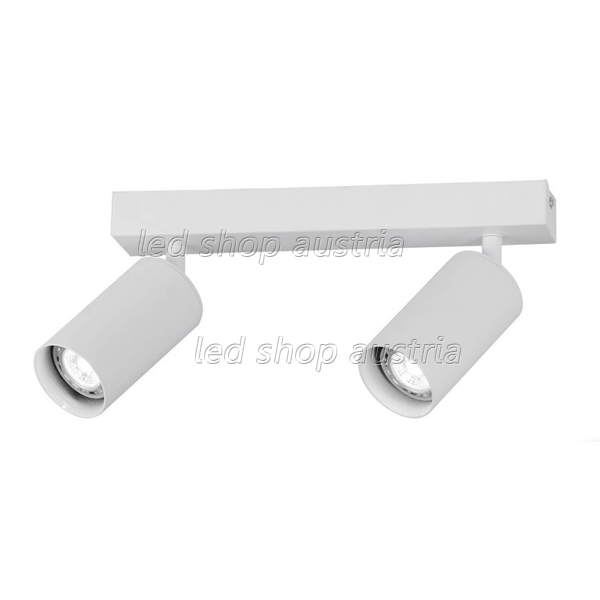 Deckenstrahler GU10 Aluminium schwenkbar 2-flammig