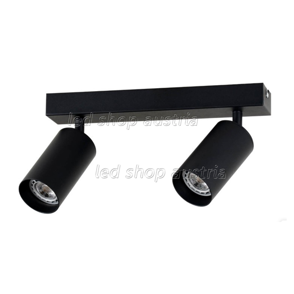 Deckenstrahler GU10 Aluminium schwenkbar 2-flammig