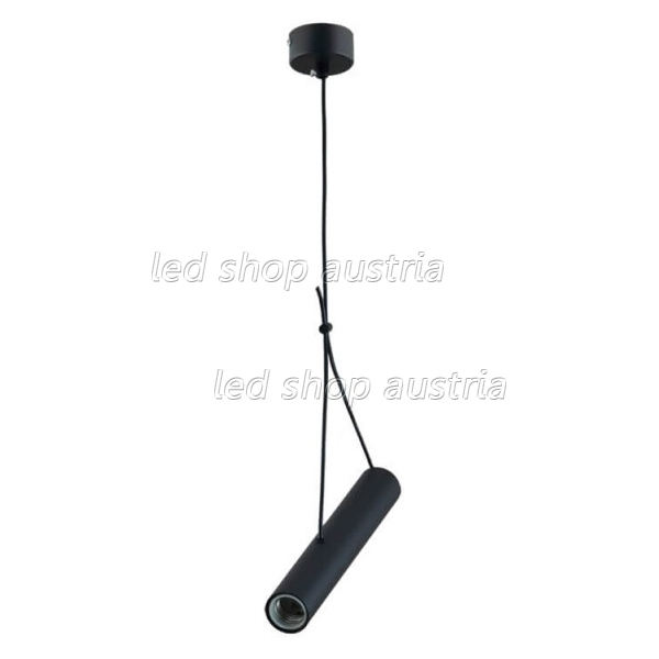 LED Pendelleuchte E27 25cm schwarz