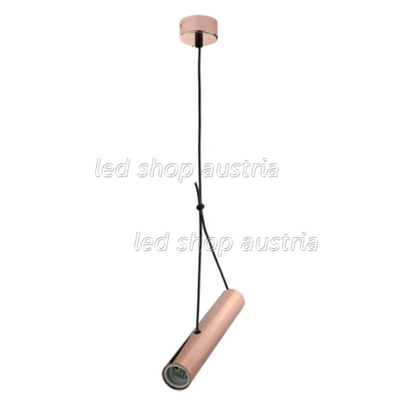 LED Pendelleuchte E27 25cm roségold