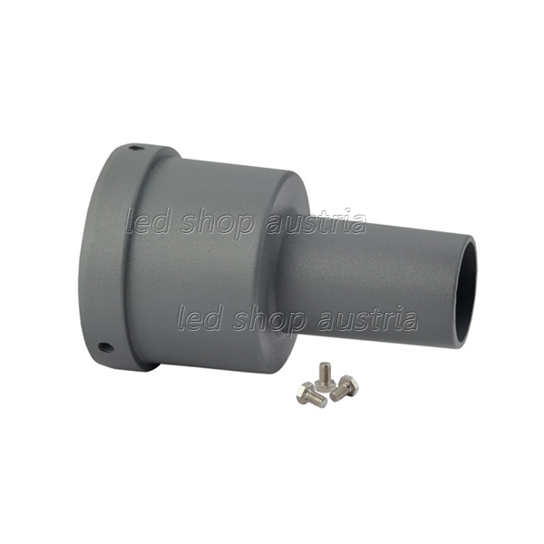 LED Straßenleuchte Adapter Grau