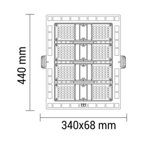 LED Stadion Flutlicht 5700K 240W 90° kaltweiß