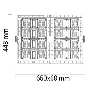 LED Stadion Flutlicht 5700K 480W 90° kaltweiß