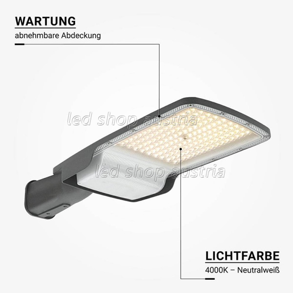 100W LED Straßenleuchte Professional neutralweiß IP65